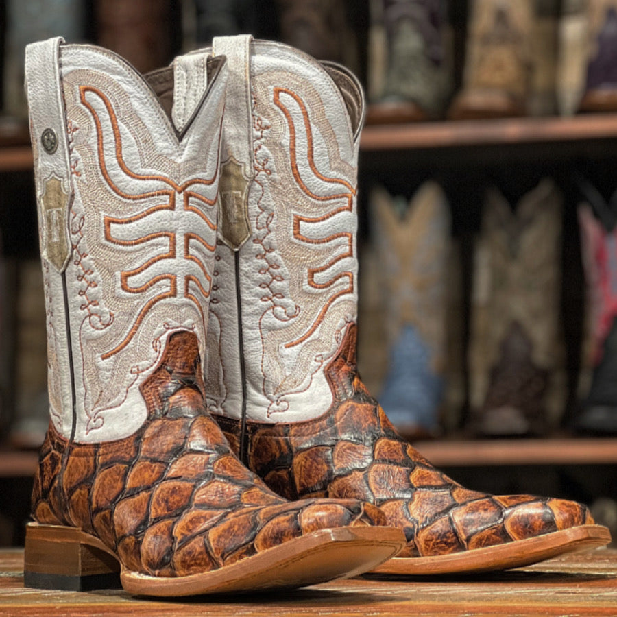 Fish skin hot sale cowboy boots